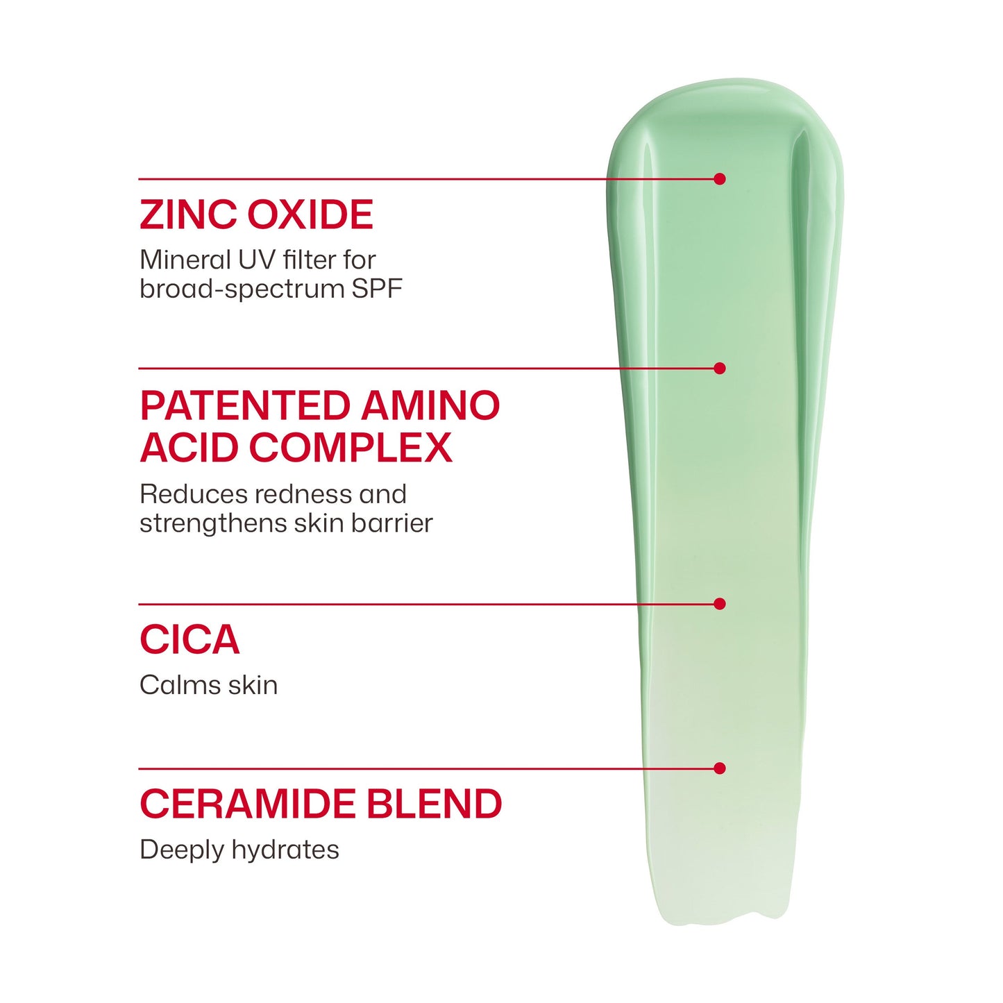 UV Skin Recovery Red Color Correcting Green Tint Broad Spectrum SPF 50